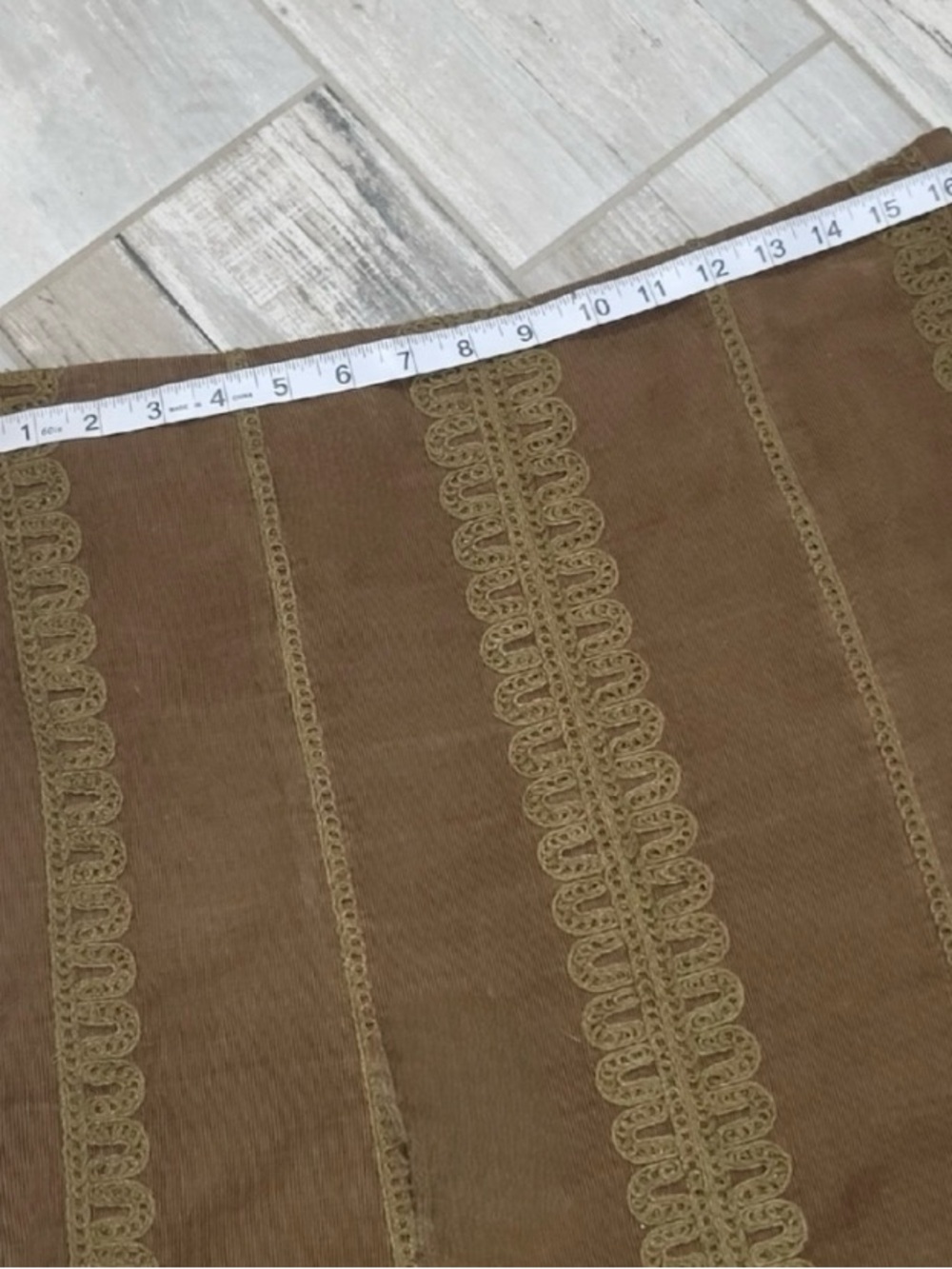 BODEN Embroidered Corduroy A-Line Skirt - Picture 3 of 12